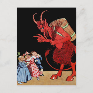 Cartão postal Vintage Krampus
