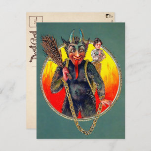 Cartão postal Vintage Krampus