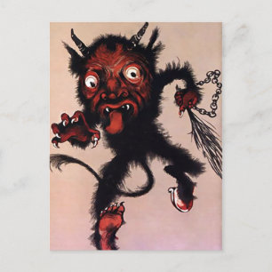 Cartão postal Vintage Krampus Art