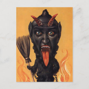 Cartão postal Vintage Krampus Devil