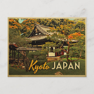 Cartão Postal Vintage Kyoto Japão