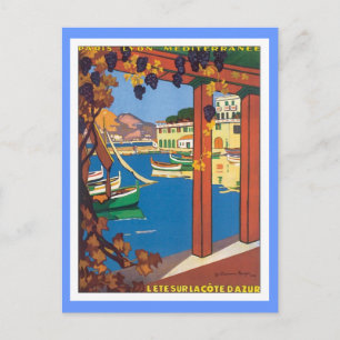 Cartão Postal Vintage La Cote D'azur
