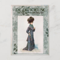 Vintage Ladies Fashion Design Illustração