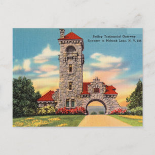 Cartão Postal Vintage, lago de Mohonk, Nova Iorque