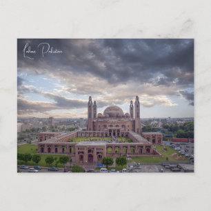 Cartão Postal Vintage Lahore Pakistan Badshahi Viagem aqucolor