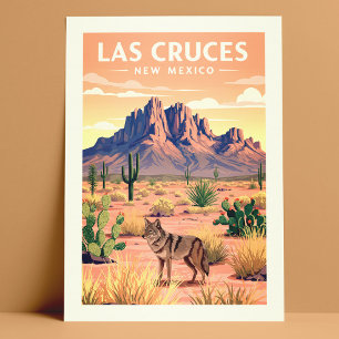 Cartão Postal Vintage Las Cruces Novo México