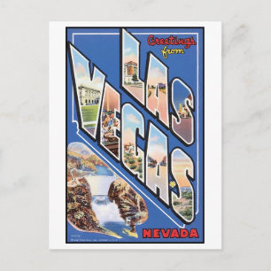 Cartão postal Vintage Las Vegas