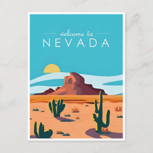 Cartão Postal vintage Las Vegas Saudações de Nevada