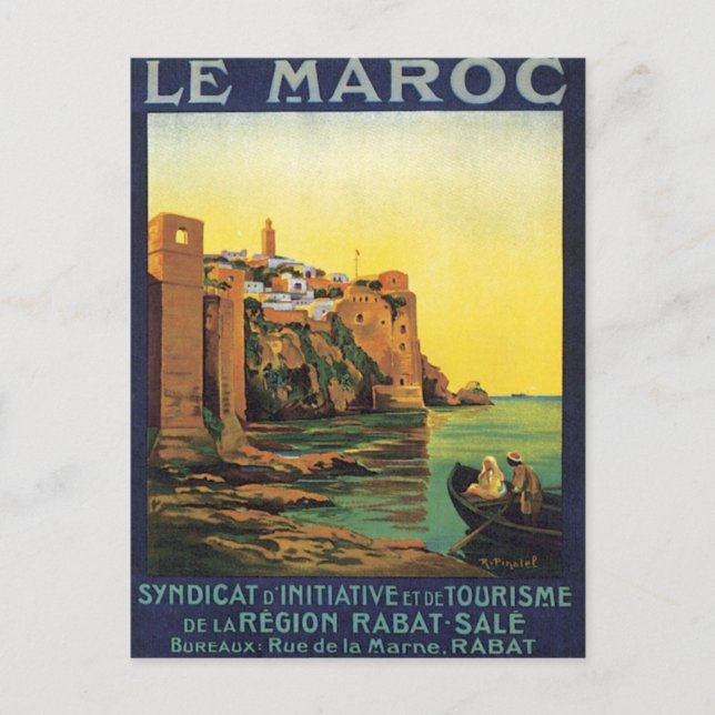 Cartão Postal Vintage Le Maroc Marrocos (Frente)