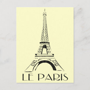 Cartão Postal vintage le paris