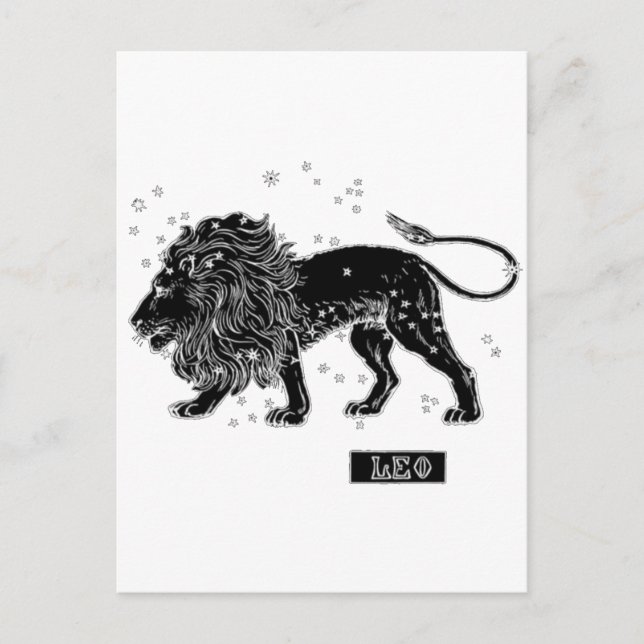 Cartão Postal Vintage Leo (Frente)