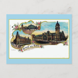 Cartão Postal Vintage Litho Gruess aus Köeln