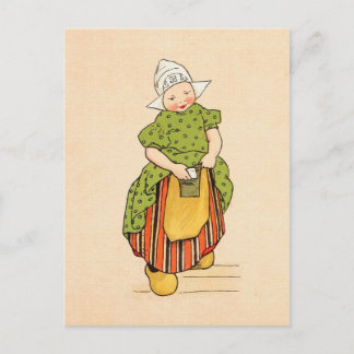 Cartão Postal Vintage Little Dutch Girl