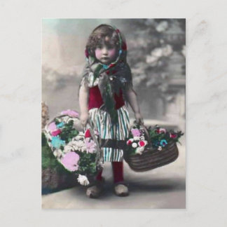 Cartão Postal vintage littlegirl
