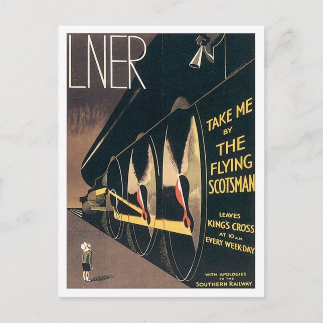 Cartão Postal Vintage LNER (Frente)