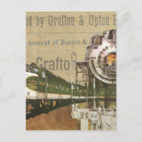 Vintage Locomotive Train Steam Railroad