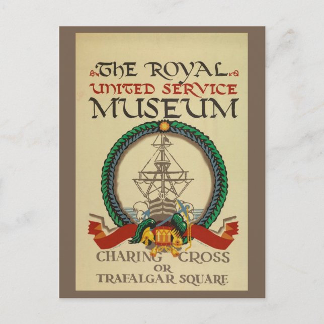 Cartão Postal Vintage London British Museum Viagem (Frente)