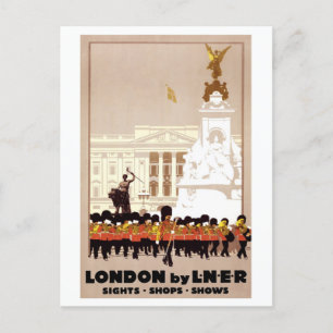 Cartão Postal Vintage London England British Tourism Viagem