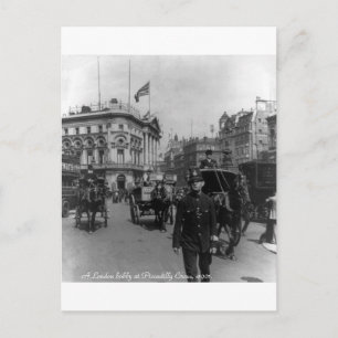Cartão Postal Vintage London Piccadilly Circus cena 1901