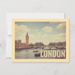 Cartão Postal Vintage London Viagem