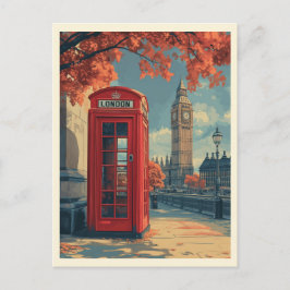 Cartão Postal Vintage London Viagem