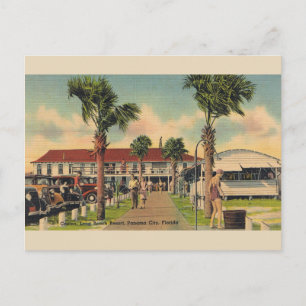 Cartão postal Vintage Long Beach Panama City Flor