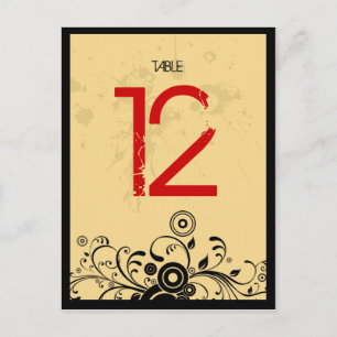 Cartão Postal Vintage Look Rock & Roll Music Themed Weding