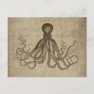 Cartão Postal Vintage Lord Bodner Octopus Triptych