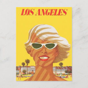 Cartão Postal Vintage Los Angeles California Trave