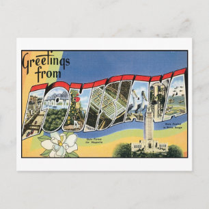 Cartão postal Vintage Louisiana