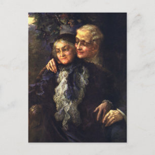 Cartão Postal Vintage Love and Romance, Arte Romântica Vitorian