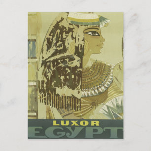 Cartão Postal Vintage Luxor Egypt Viagem Advertisement