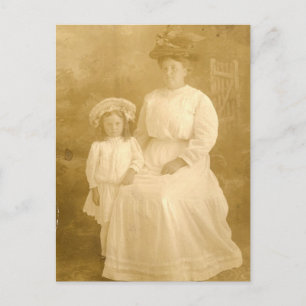 Cartão Postal Vintage Mãe E Filho