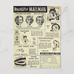 Cartão Postal Vintage Mail Order Advertisement