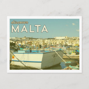 Cartão postal Vintage Malta