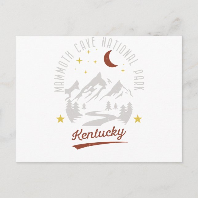 Cartão Postal Vintage Mammoth Cave National Park (Frente)