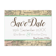 Vintage Map Salvar a Data