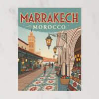 Vintage Marrakesh Marrocos Souk