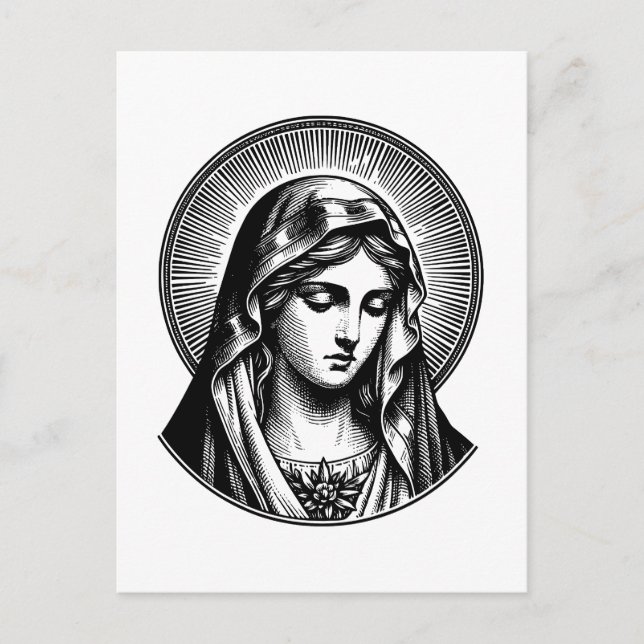 Cartão Postal Vintage Mary (Frente)