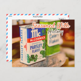 Cartão Postal Vintage McCormick Spice Tins