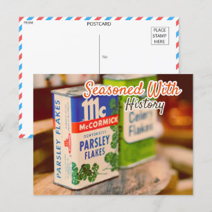 Cartão Postal Vintage McCormick Spice Tins
