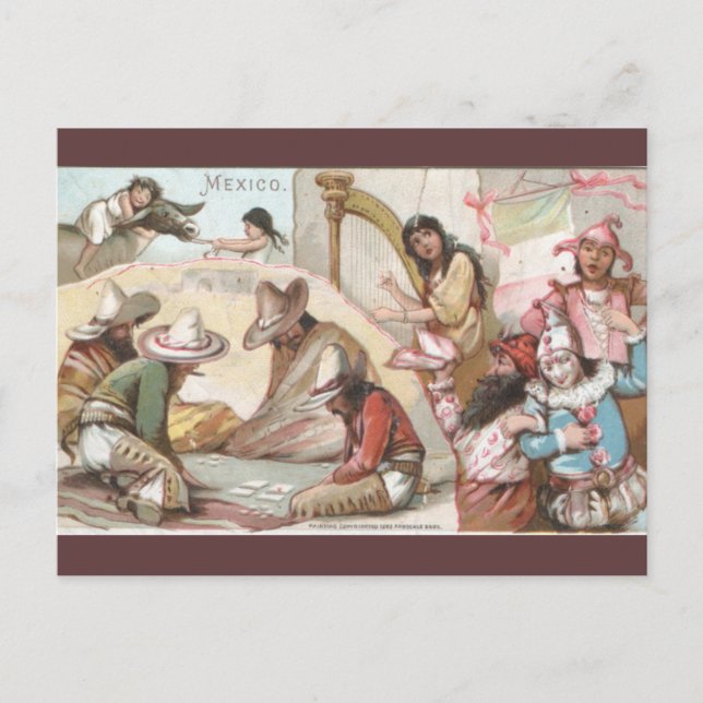 Cartão Postal Vintage Mexico (Frente)
