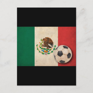 Cartão Postal Vintage México Futebol