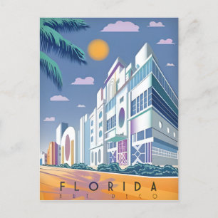 Cartão Postal Vintage Miami Florida Estados Unidos da américa