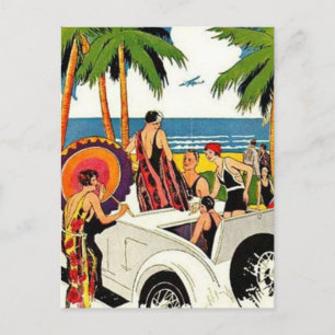 Cartão Postal Vintage Miami, Flórida, EUA -