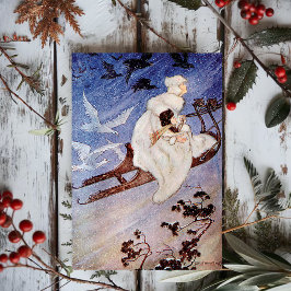 Cartão Postal Vintage Milo Winter The Snow Queen