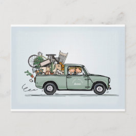 Cartão Postal Vintage Mini Pickup