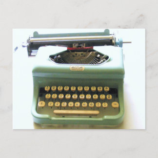 Cartão Postal Vintage Mint Typewrite