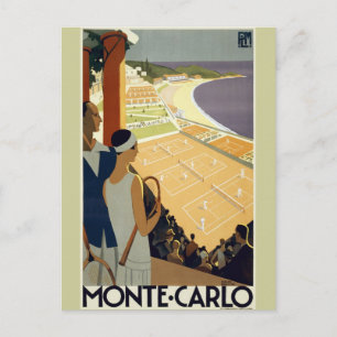 Cartão Postal Vintage Monte Carlo Mônaco Viagem
