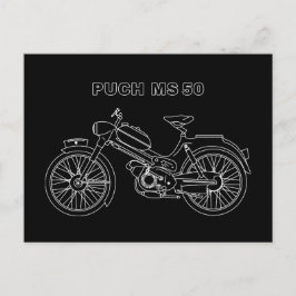 Cartão Postal Vintage Moped PUCH MS 50